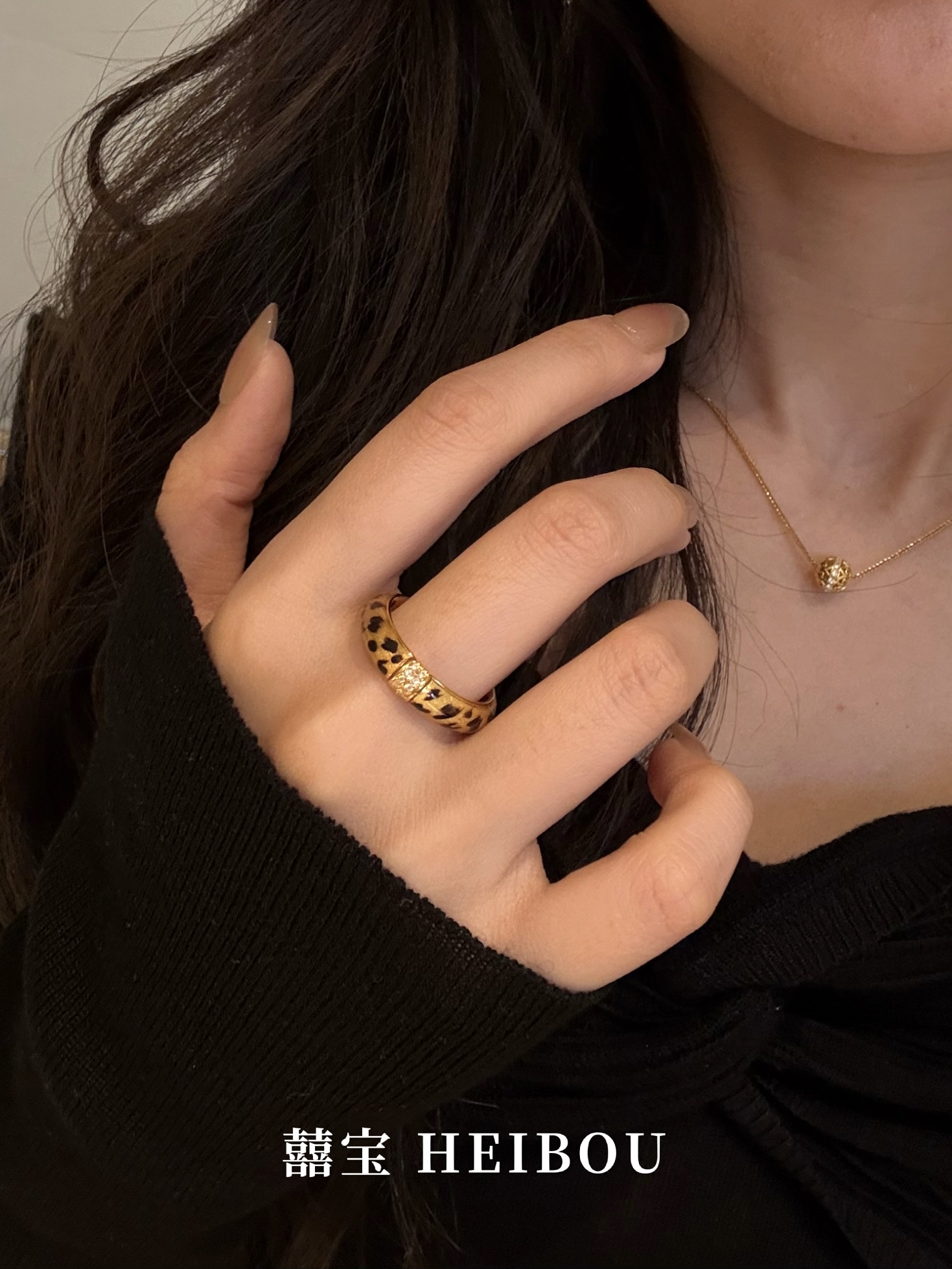 【5D镶嵌】点钻豹纹戒指