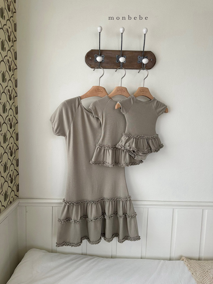 🇰🇷Monbebe包屁/裙 darkgray 親子