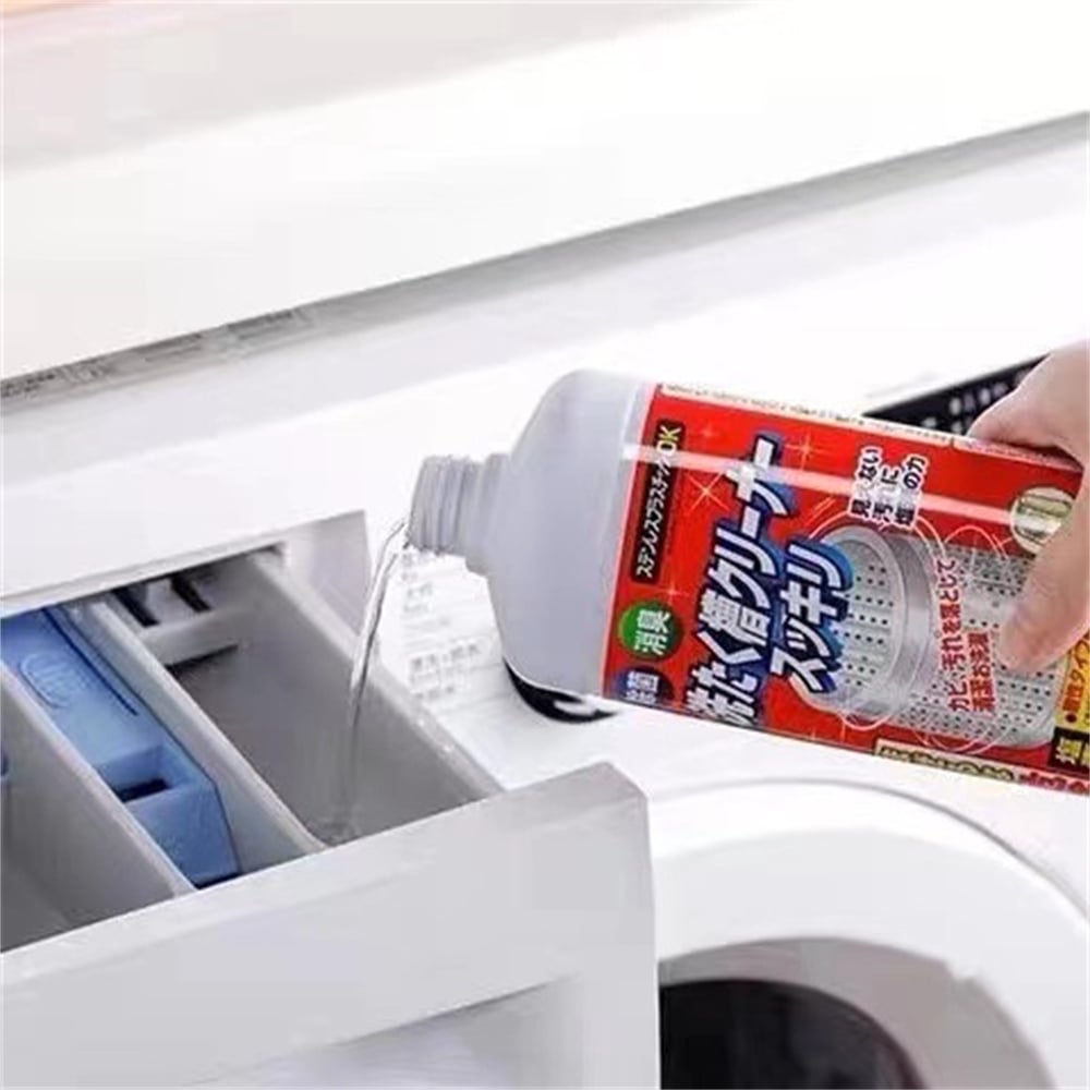 日本直送日本制  全自動洗衣機槽清潔劑 滾筒洗衣機清洗劑 洗衣機內槽消毒液 日本洗衣機清潔劑 除霉 除菌（新舊包裝隨機發貨） 550g