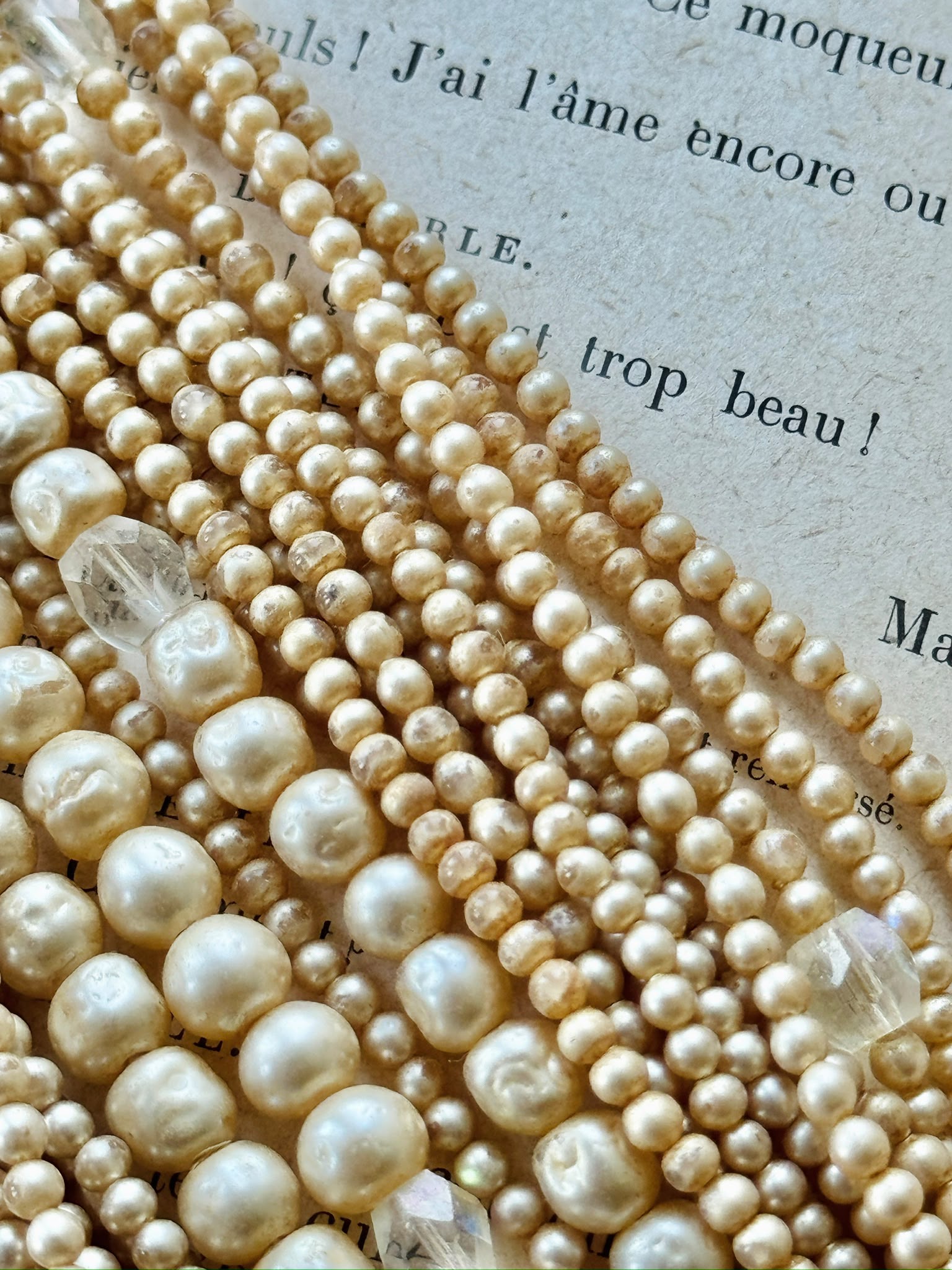 Vintage 1960s Multiple-Row Statement Princess Necklace (MT2648)