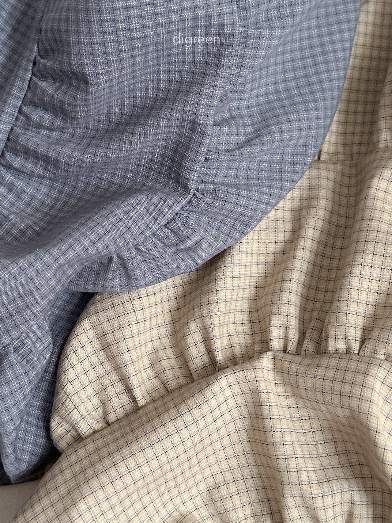 Digreen | check ruffle skirt 