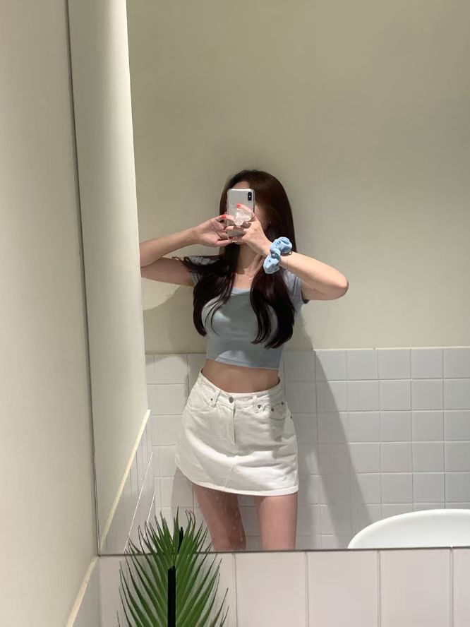 洗水布牛仔裙褲