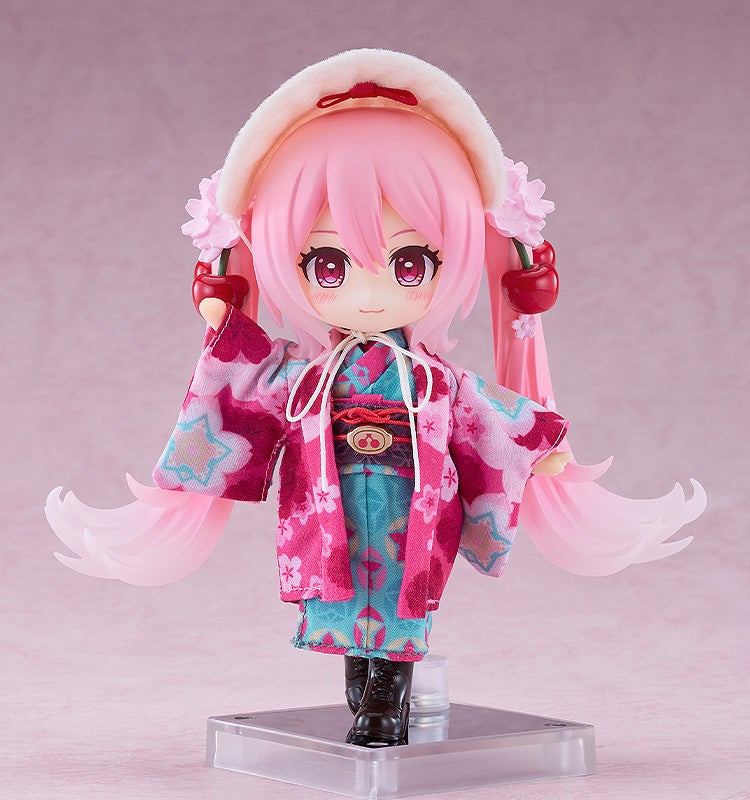 (預訂訂金 $200) (總價 $560) GSC Nendoroid Doll 初音未來 櫻未來 弘函2025Ver. (函館) 黏土娃 Sakura Miku: Hirohako (行版)