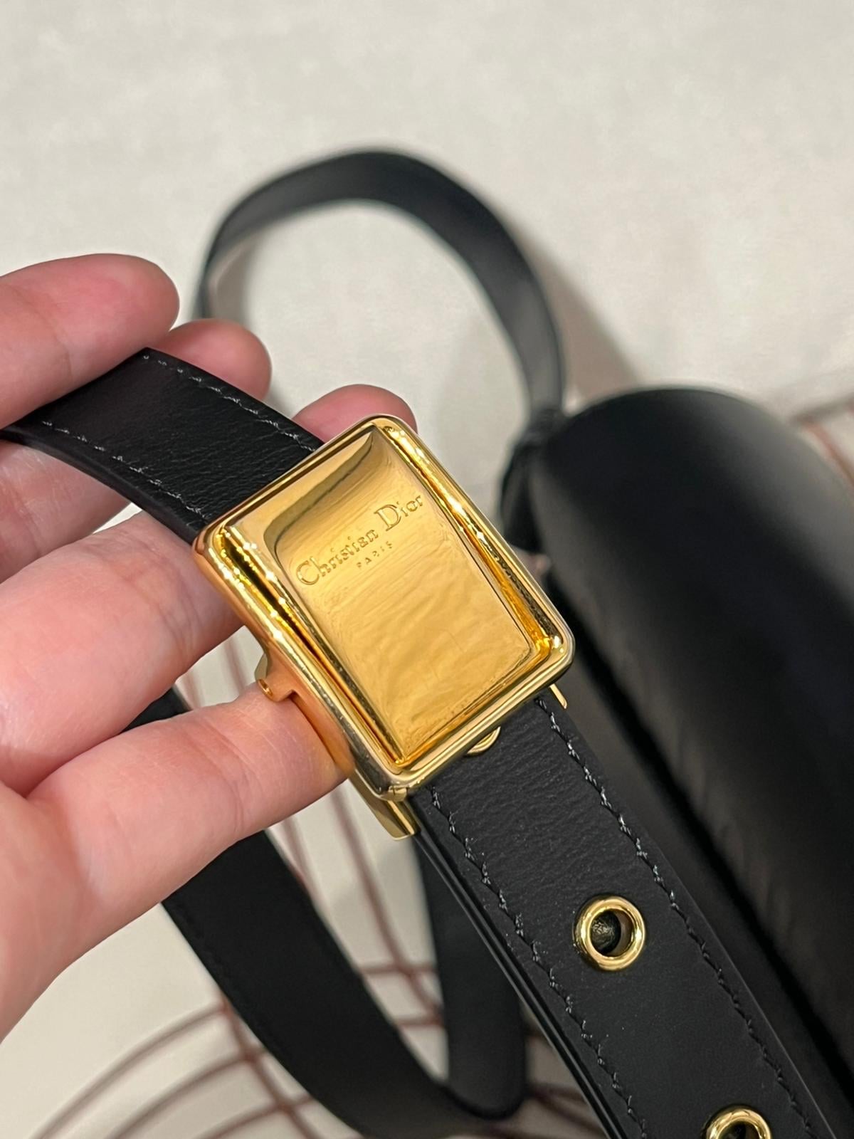 Dior Bobby medium calfskin 黑金 100%Authentic , 95%new