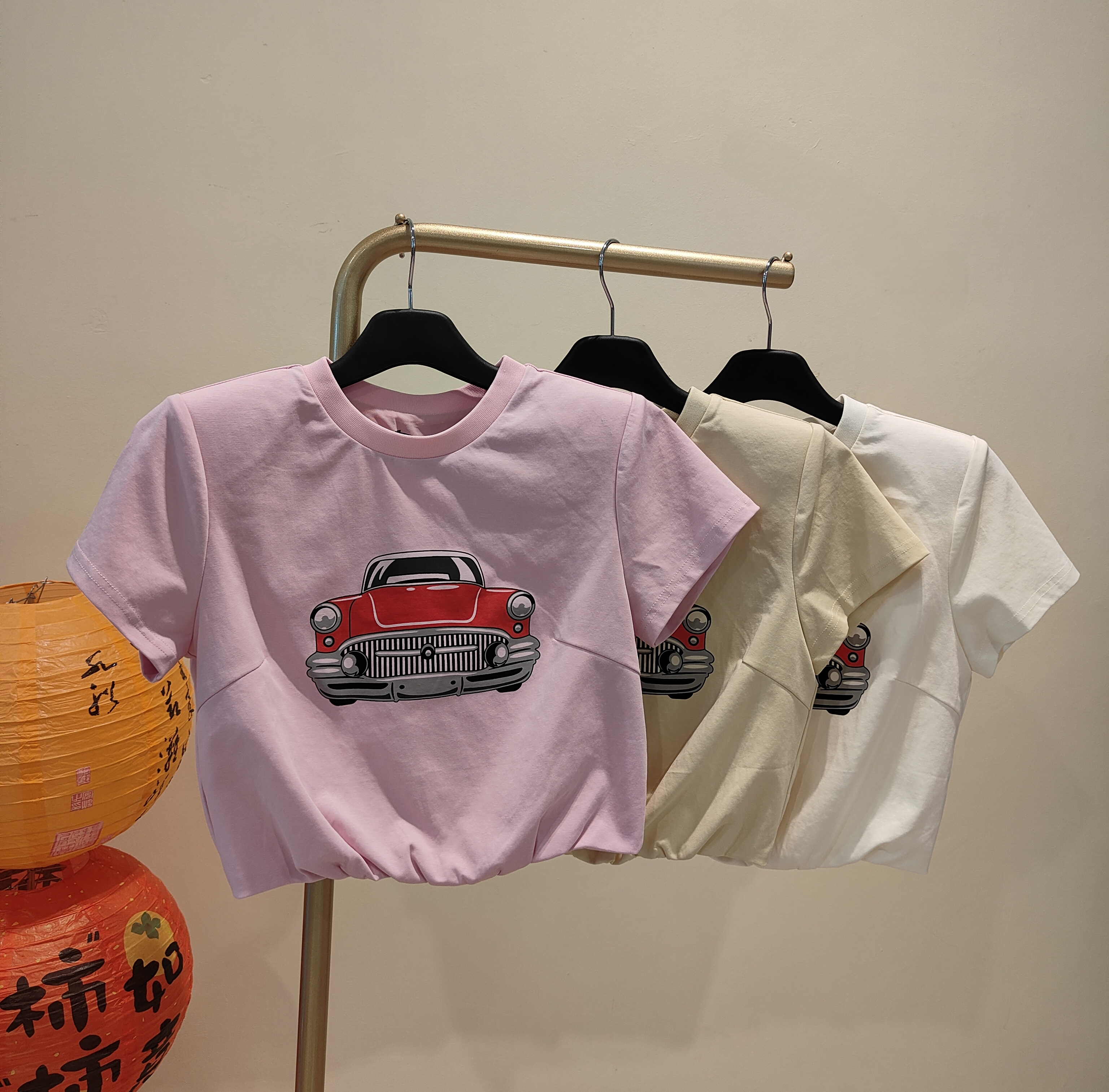 独家汽车🚗图案上衣 2644