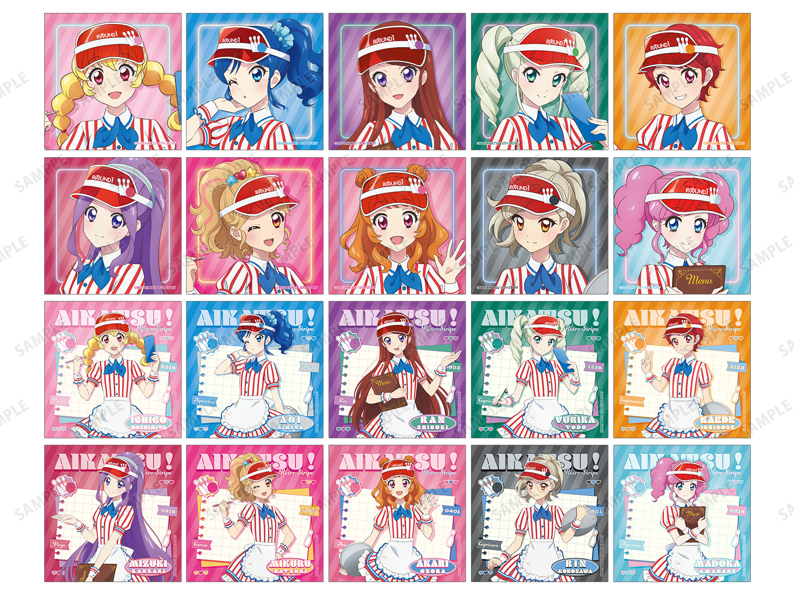 星夢學園 Aikatsu! × ROUND1 vol.2 盲抽正方形相卡 #P-AKG0308 [armabianca] (PRE-ORDER) [2026/05]