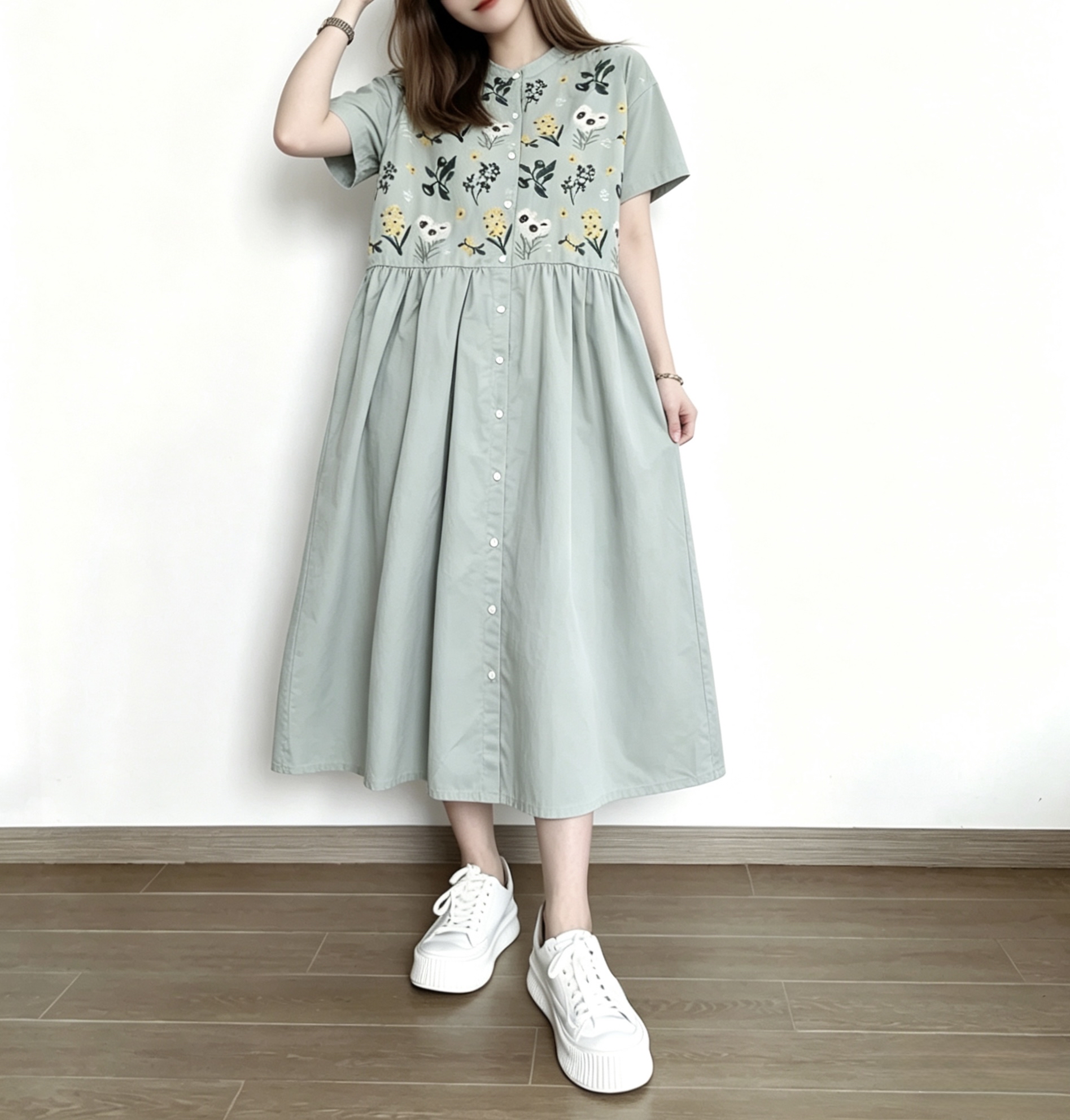 🌼春夏優惠🍀 日系刺繡花Ops