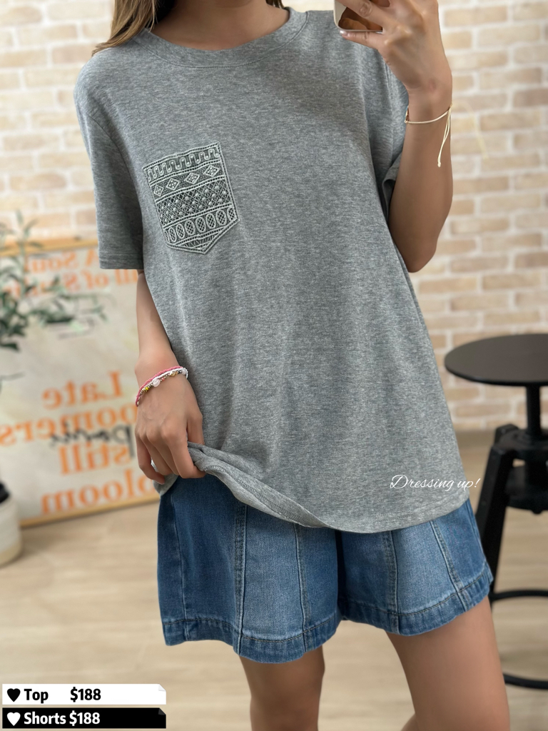 細節加分｜網花袋仔上衣