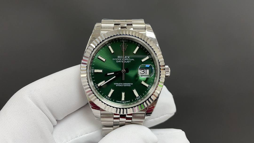 🥇今日推荐 劳力士 日志 绿41mm 3235机 顶级品质 出货实拍✈️