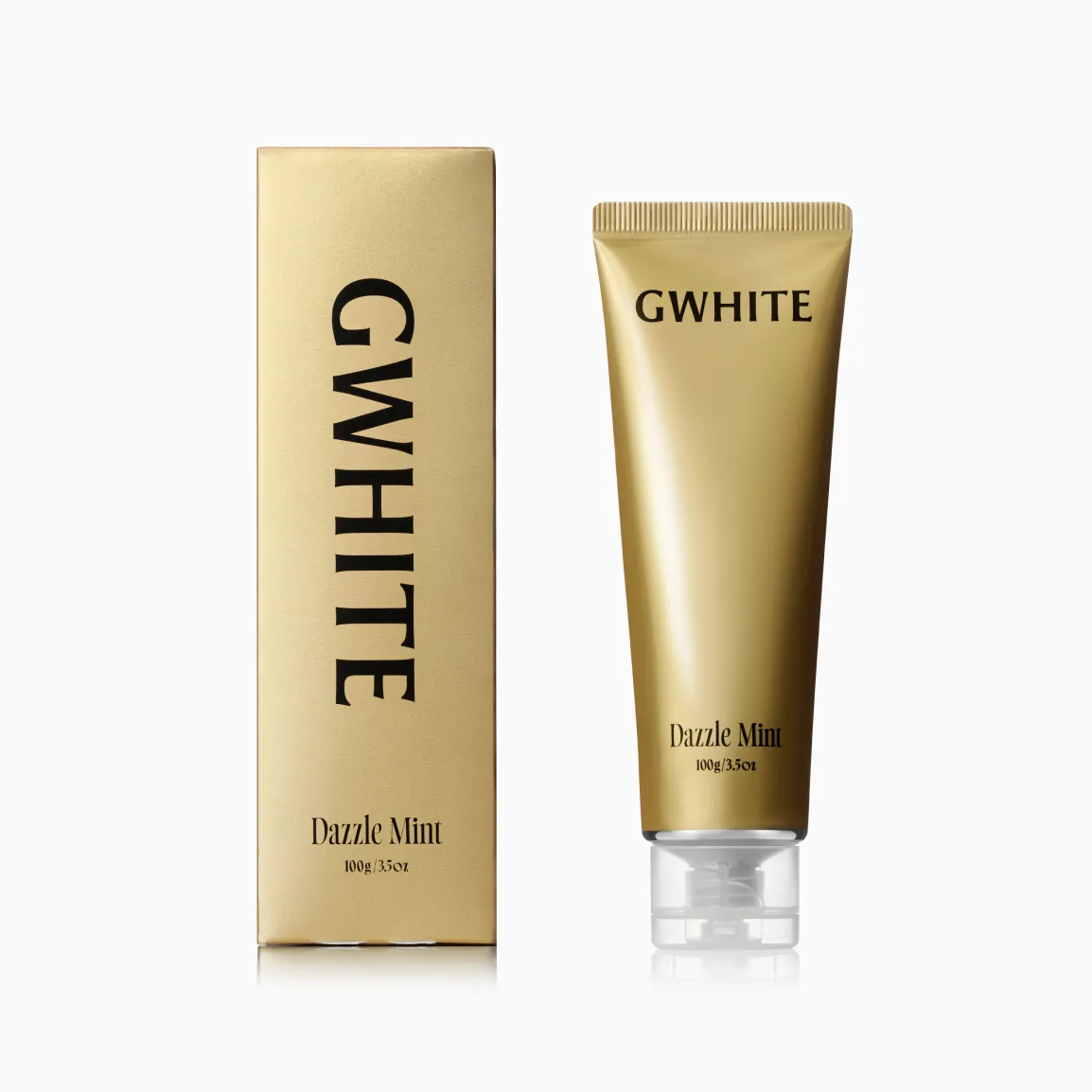 【日本 G-WHITE 藥用美白牙膏 100g】無研磨劑溫和去黃！輕鬆刷出耀眼靚齒 