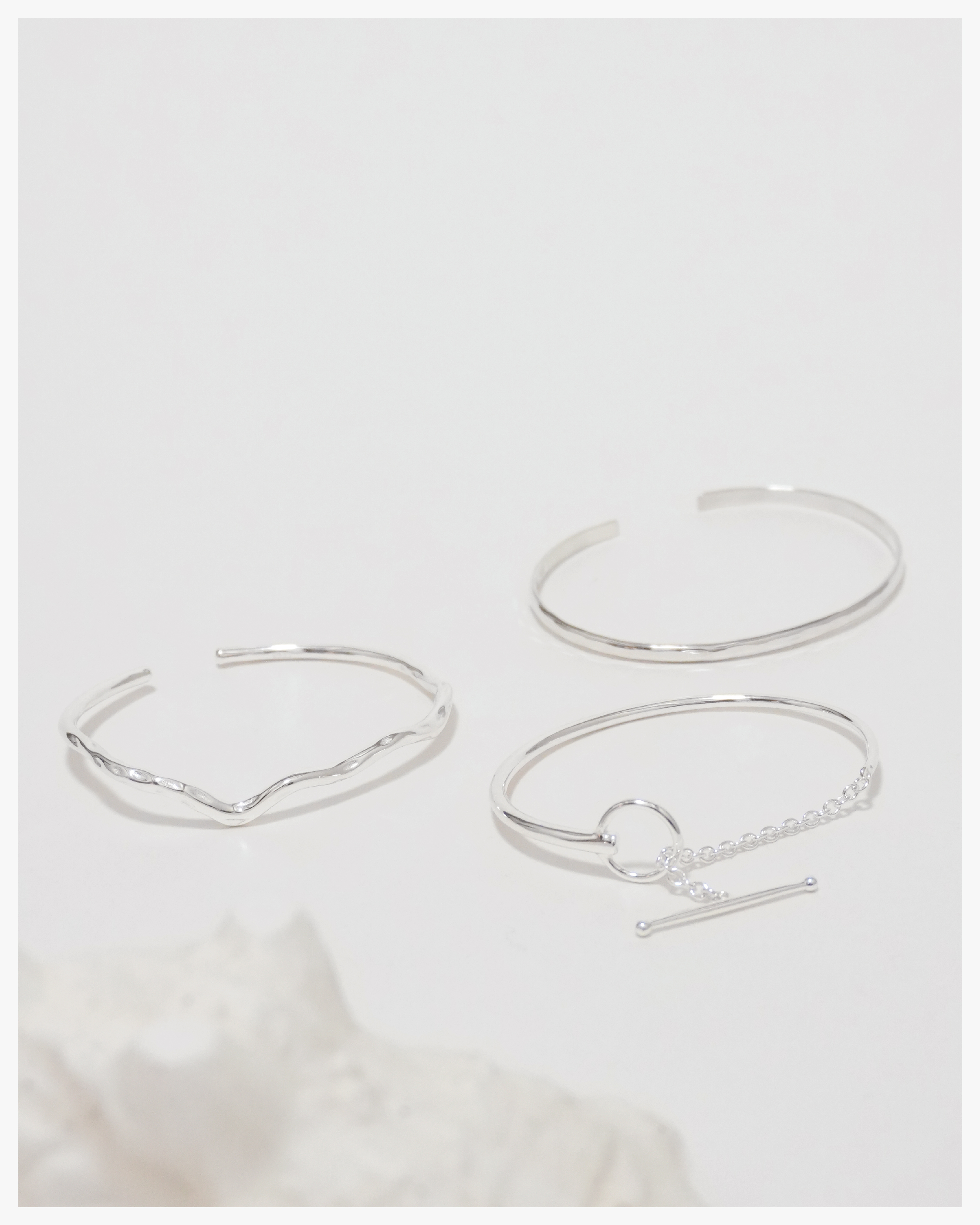 Serene Silhouette Cuff Bracelet