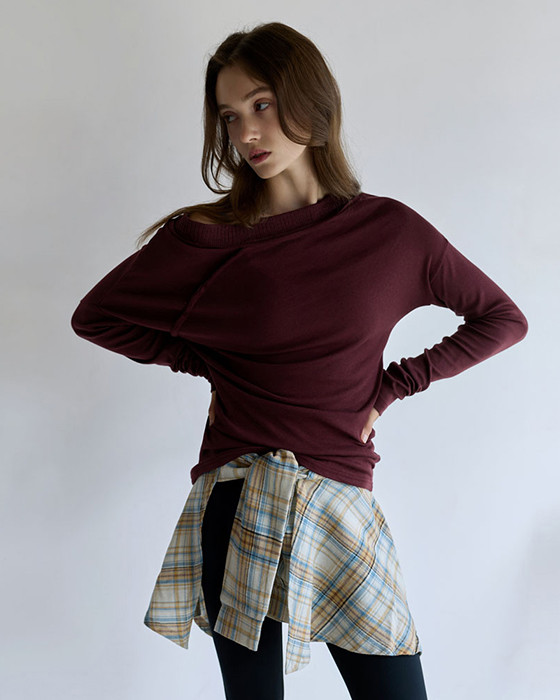 預購_DEVI-T0167Grace Shoulder Long Sleeve 