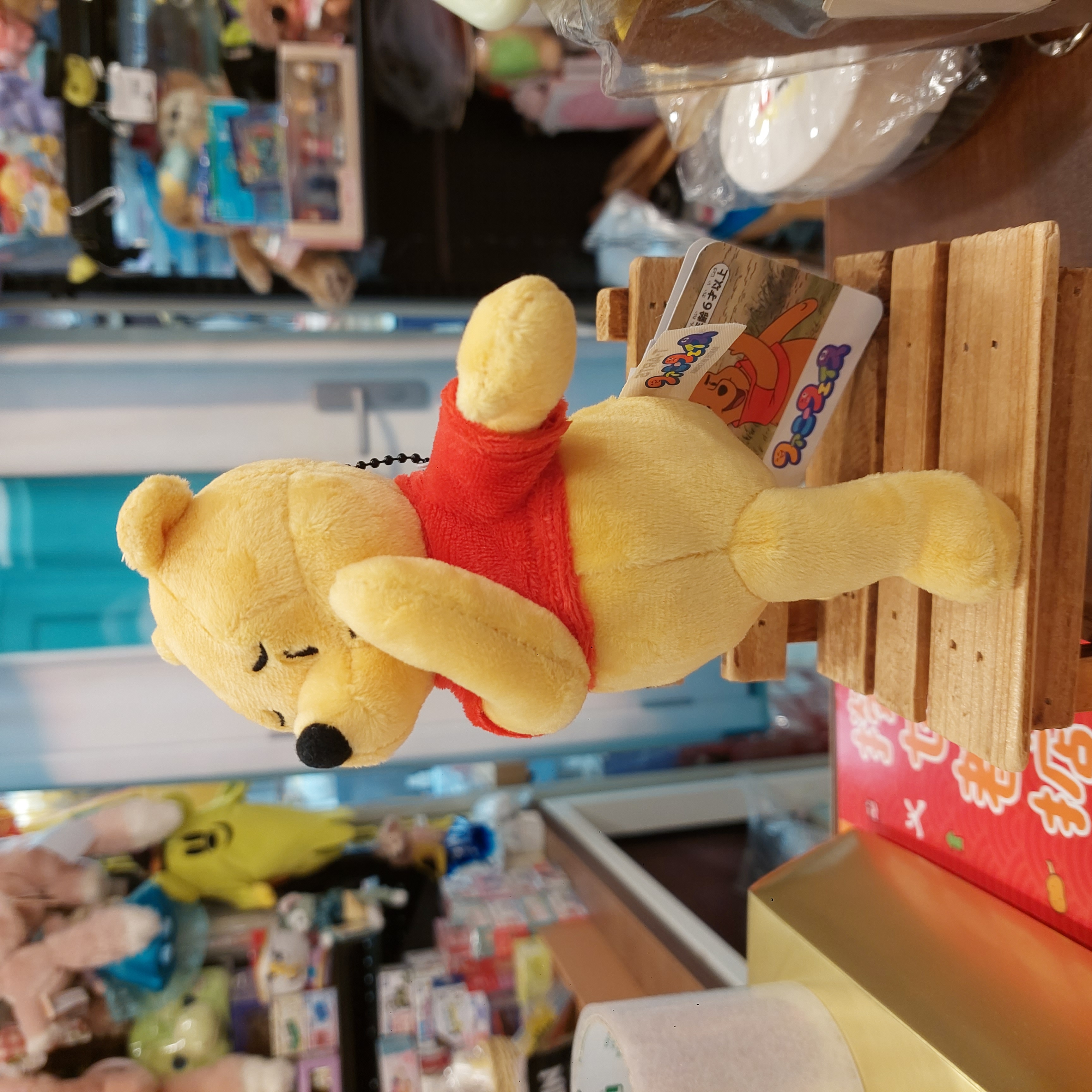 原裝日本 Winnie the pooh 小熊維尼 公仔吊飾 約18cm