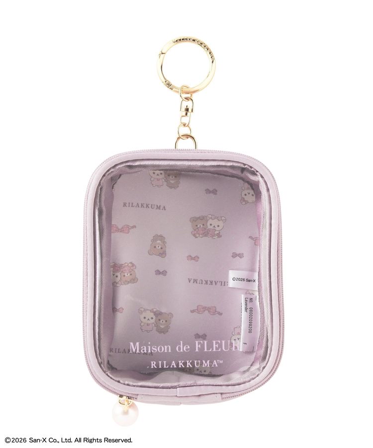  🎀【預訂】Maison de FLEUR × RILAKKUMA 透明收納袋 L