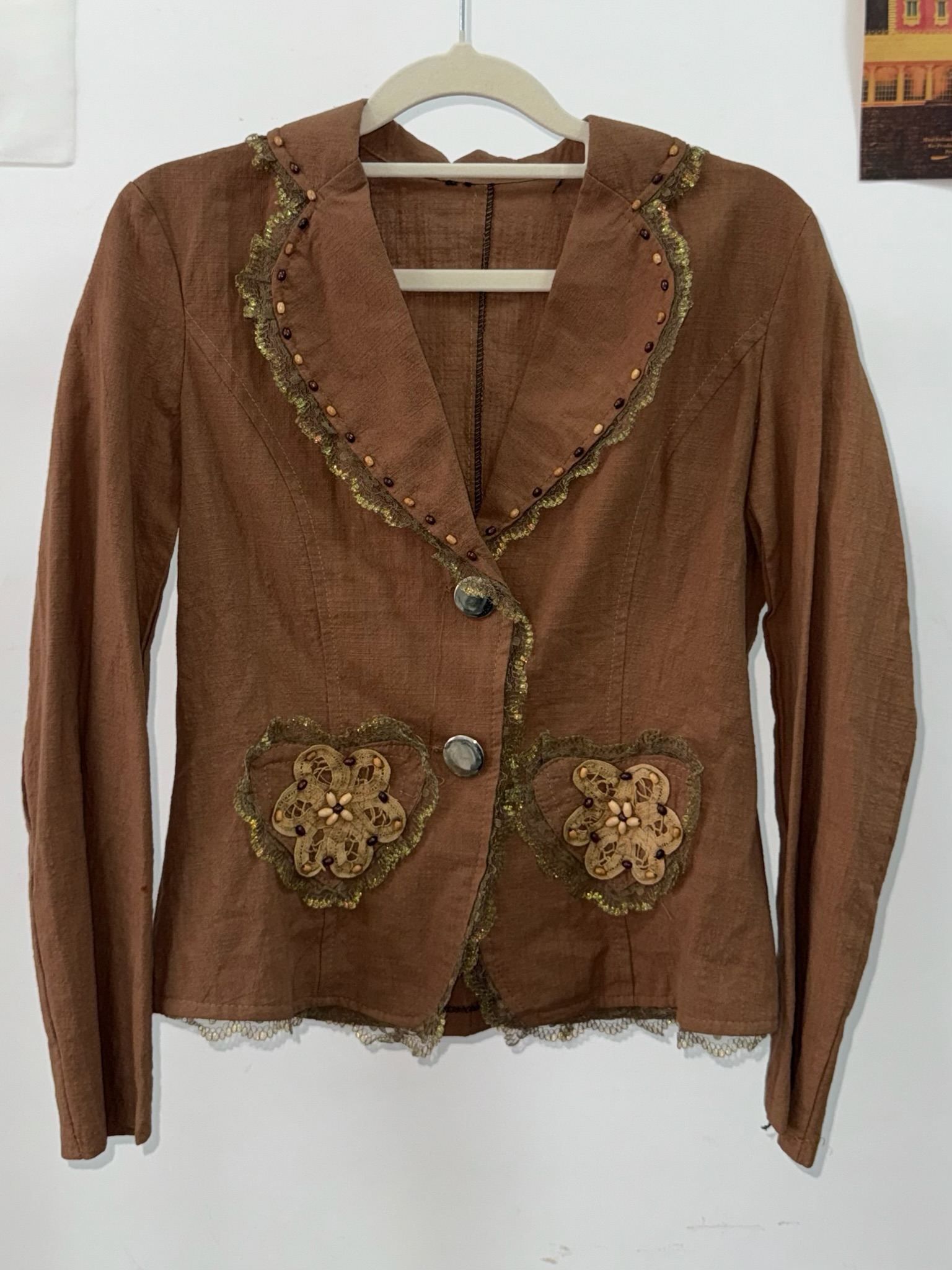 Vintage Brown Collar Jacket