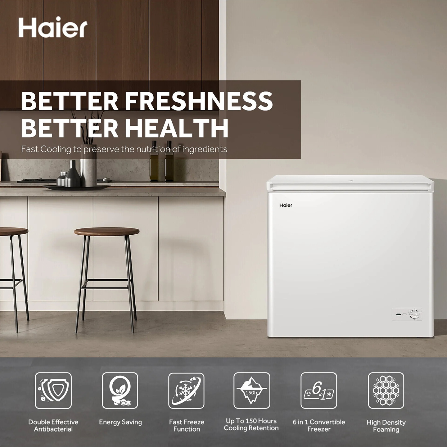 Haier 136L Chest Freezer (HCF-136M)