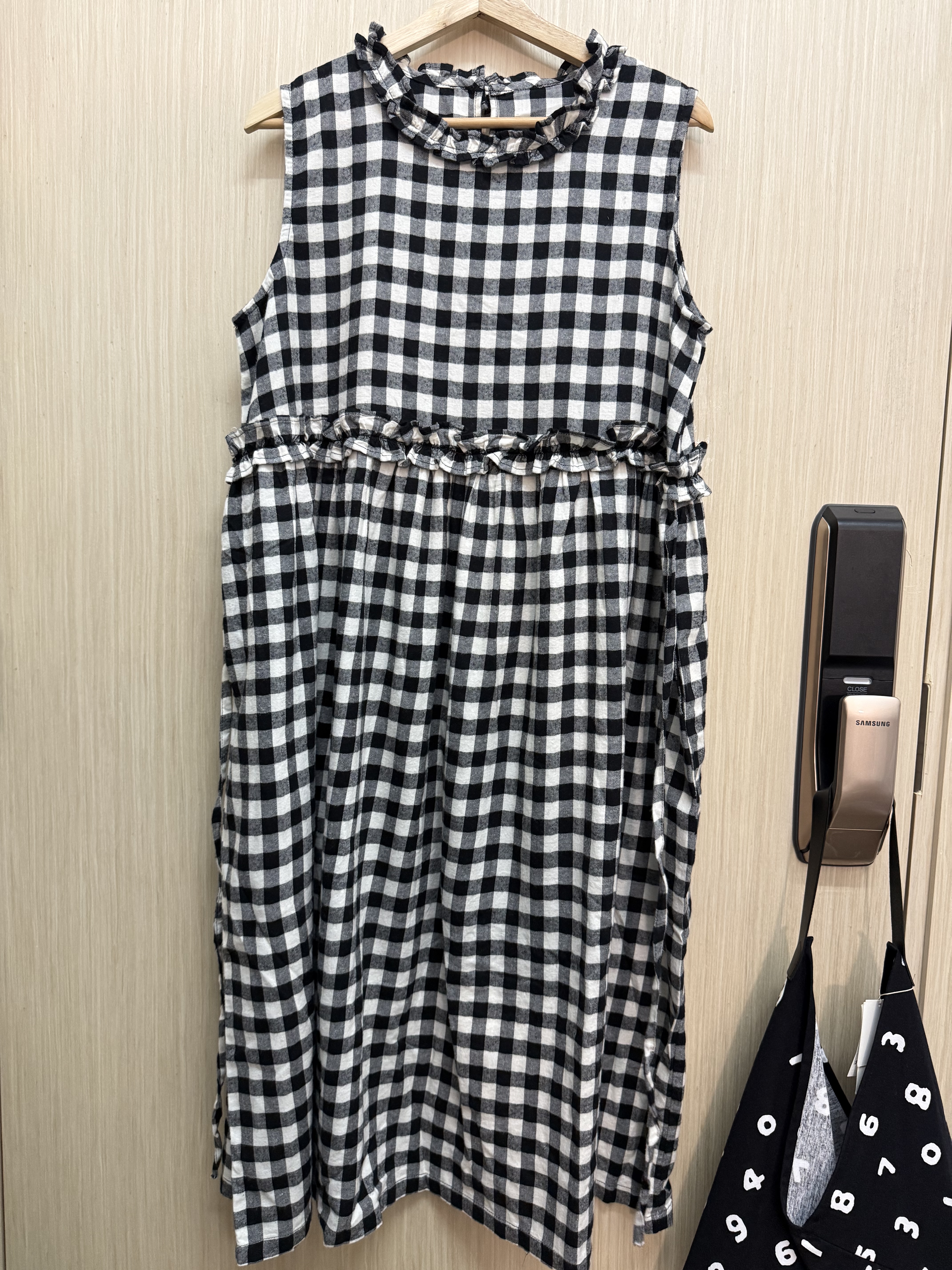 修腰綁帶格仔𝐎𝐏𝐒（黑白格）