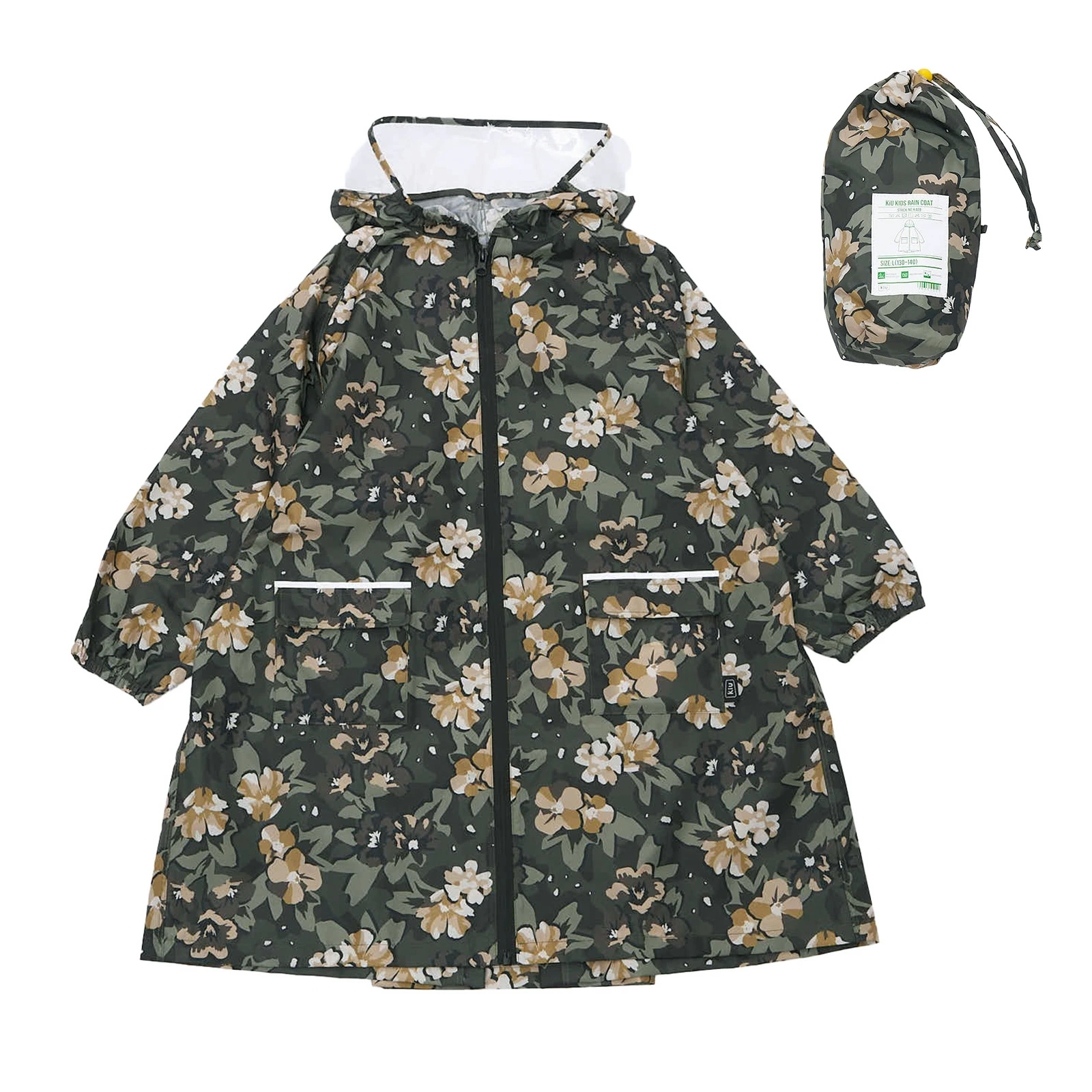 日本 Kiu 兒童有袖雨衣 M Size (110-120cm)