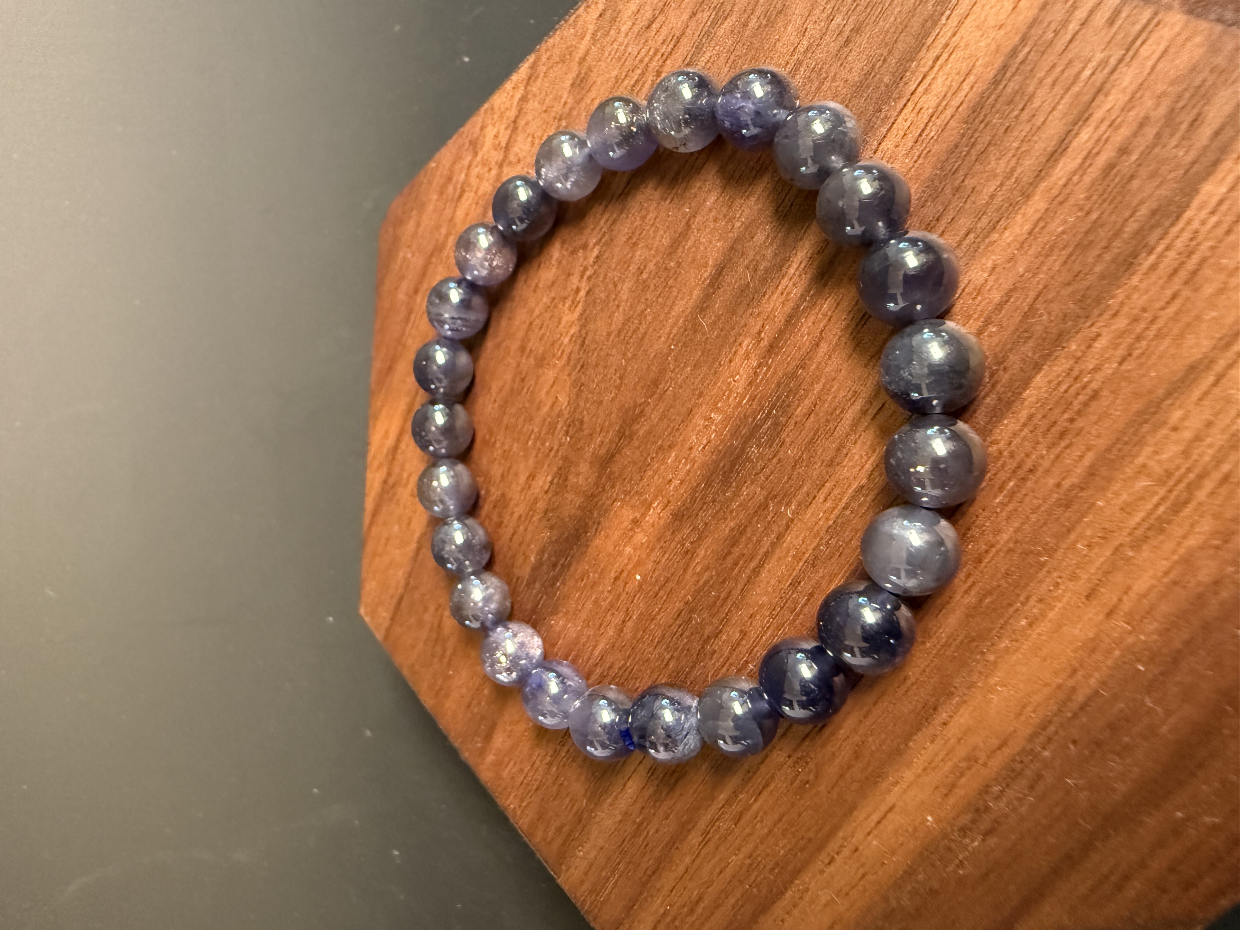 堇青石手串｜Iolite Bracelet｜7–8mm