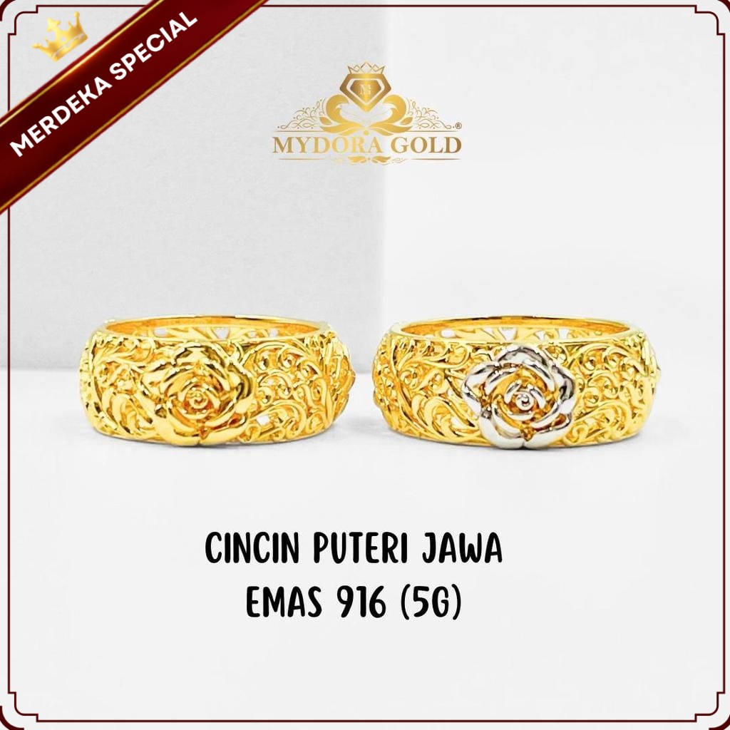 MYDORA Cincin Puteri Jawa (5G) l EMAS 916/22K