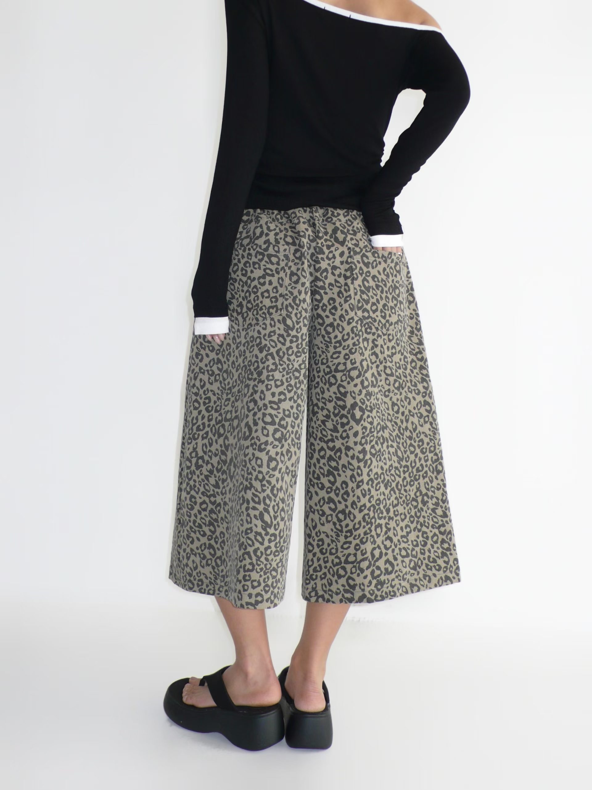 Animal printed shorts