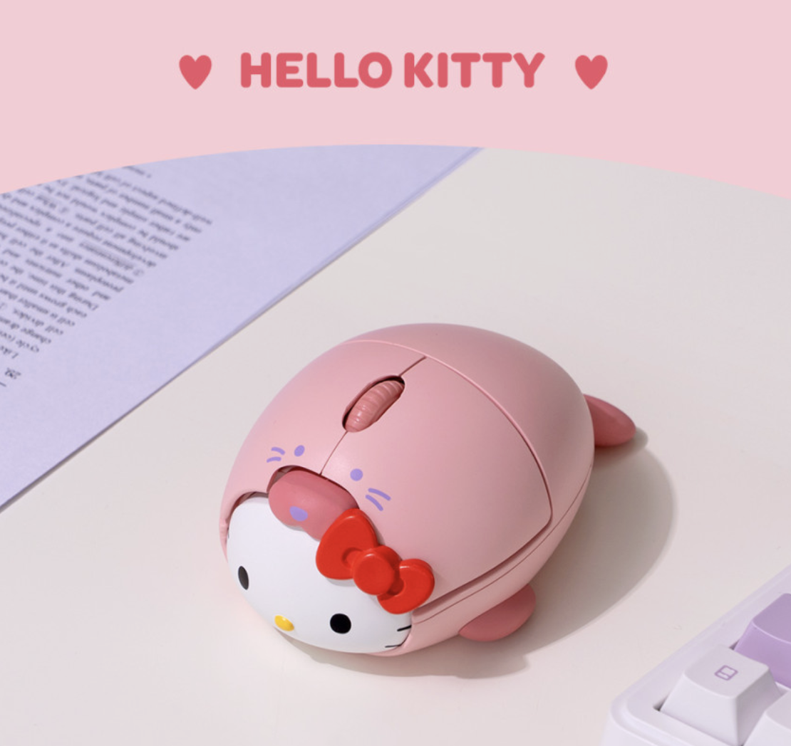 韓國 ROYCHE X Sanrio 立體公仔 Hello Kitty / 玉桂狗 / 水怪 無線滑鼠