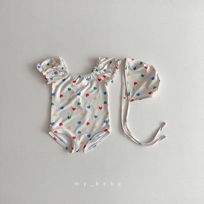 🇰🇷mybebe 泳衣+帽