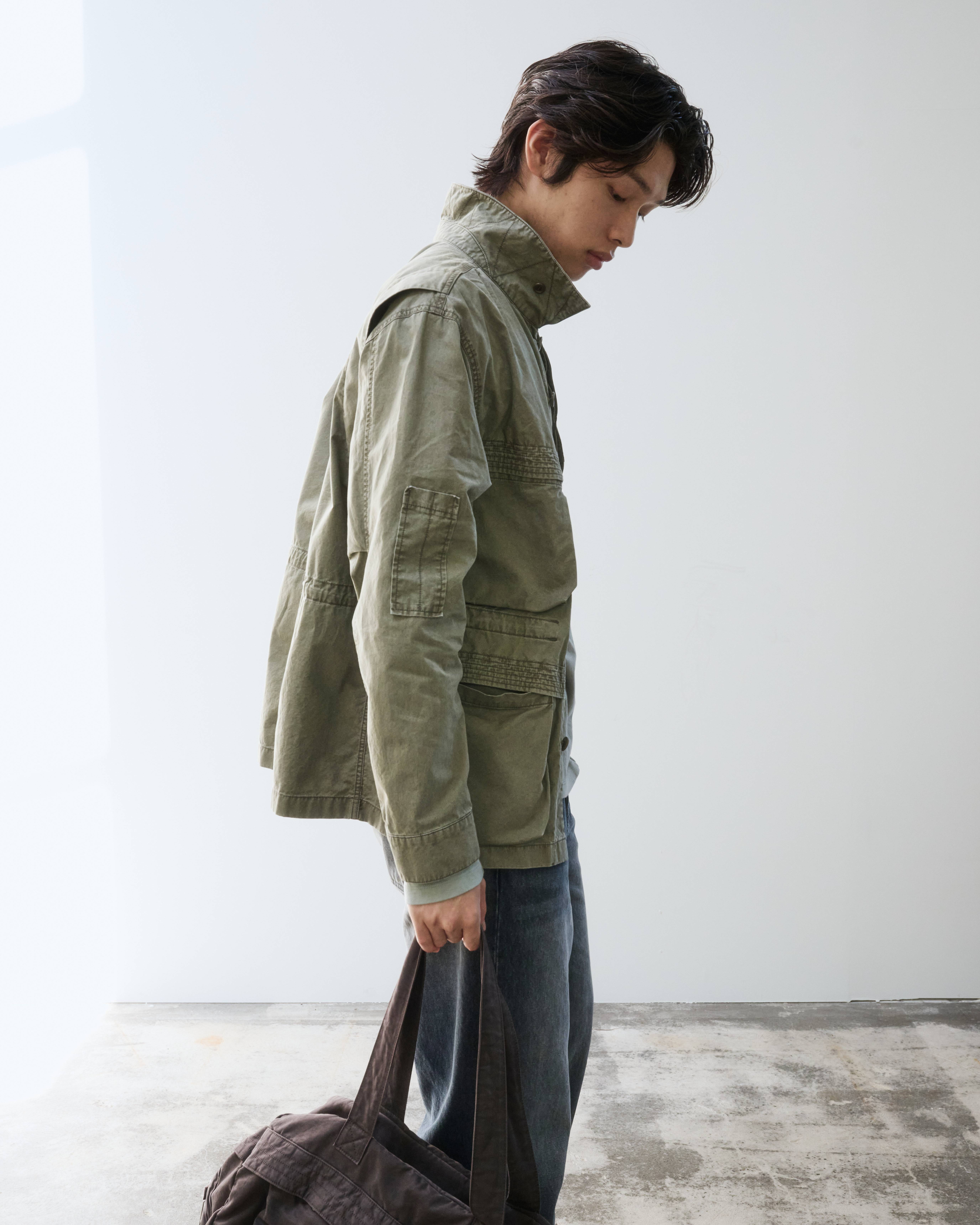 999HUMANITY - ADVENTURE WASHED WORK JACKET (KHAKI)