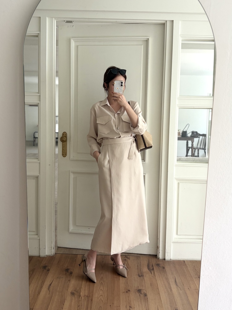 The Colette Wrap Set (Light Beige)