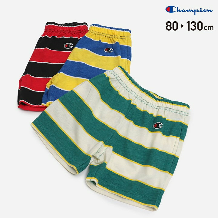 🇯🇵預訂 日本直送🇯🇵Champion三色標誌刺繡撞色間條短褲