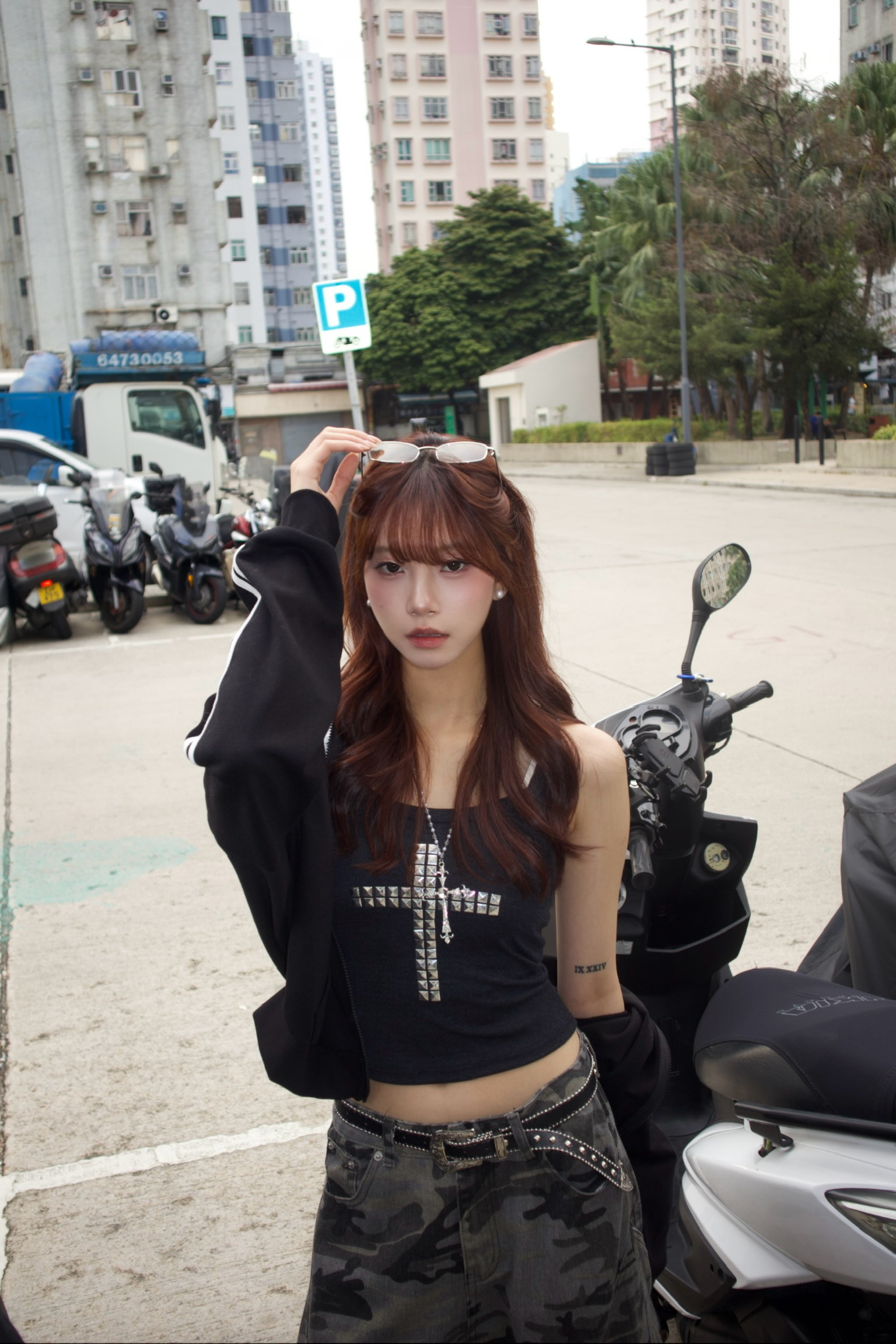 韓國Sexy系列十字架閃閃背心