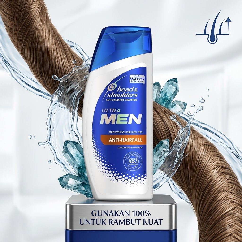 Head & Shoulders Ultra Men Shampoo 70ml / ANTI HAIR FALL