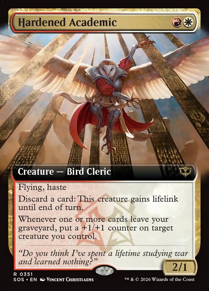 [EN] [Foil] Hardened Academic [SOS-351] R