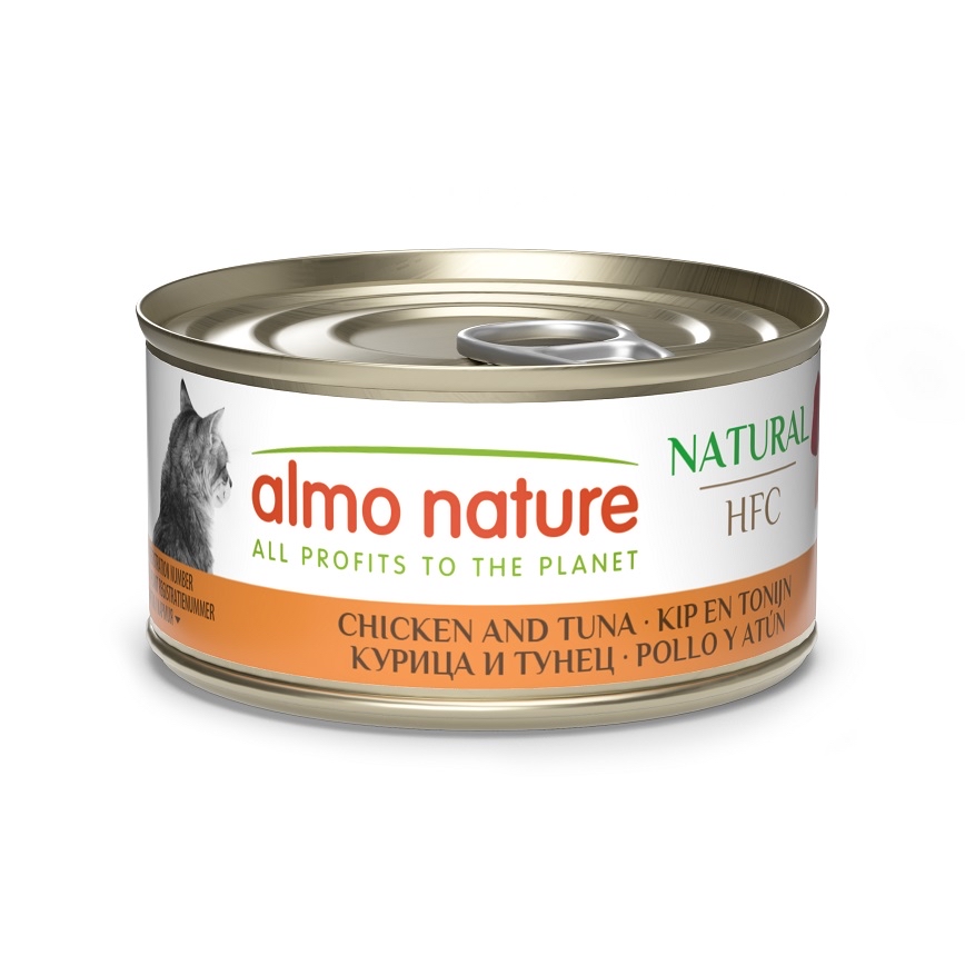 Almo Nature (HFC) 雞肉+吞拿魚 貓罐頭 70g