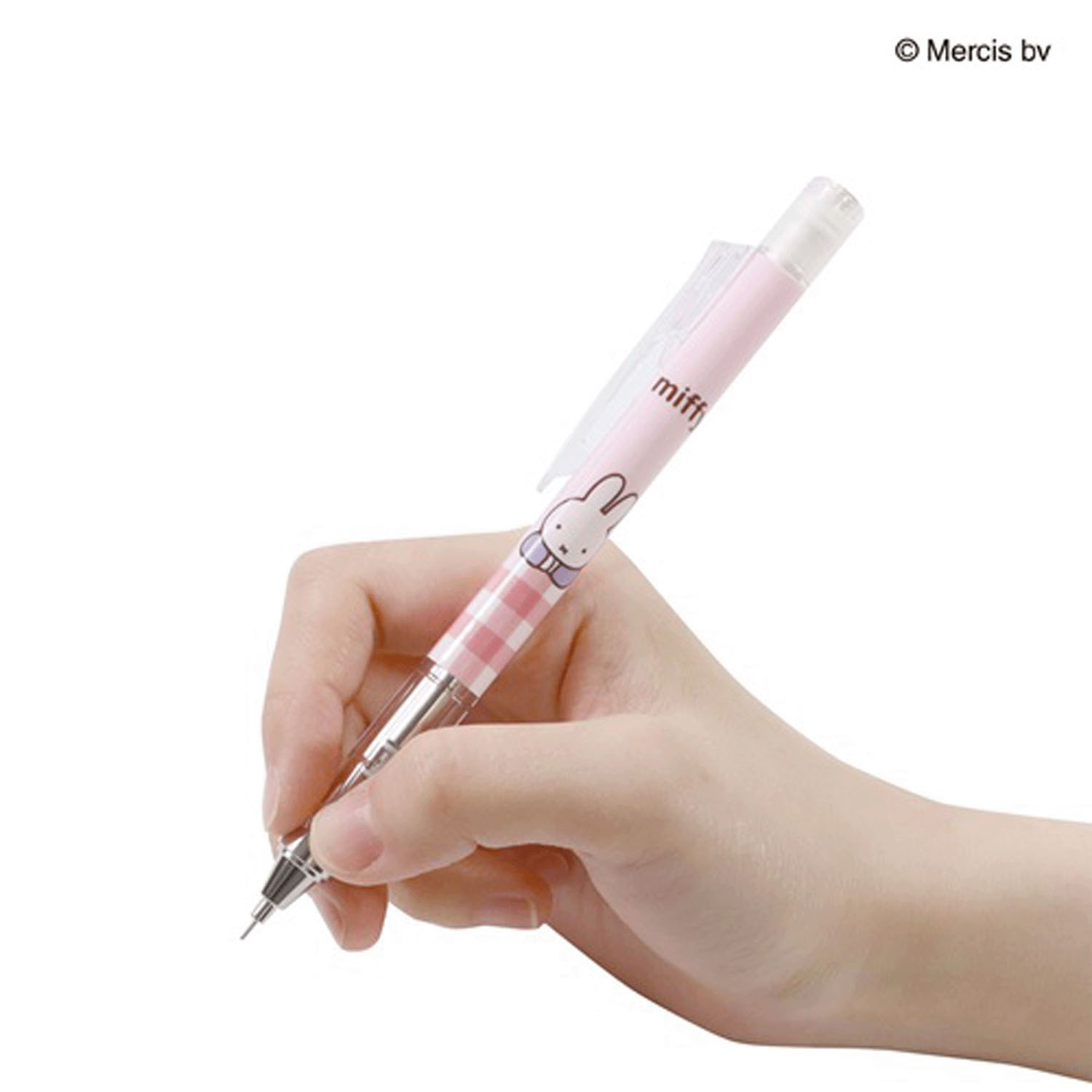Miffy - MONO Graph鉛芯筆 (粉紅色格紋餐桌款)