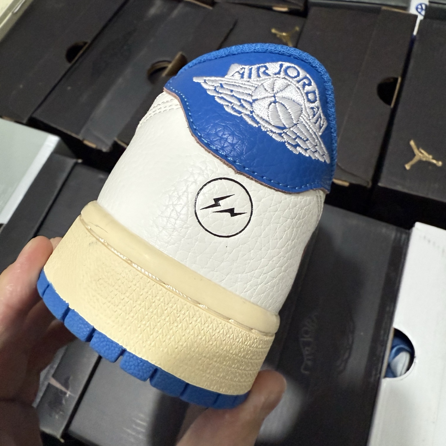  Travis Scott x Fragment Design x Air Jordan 1 Retro Low OG SP "Sail Military Blue" DM7866-104