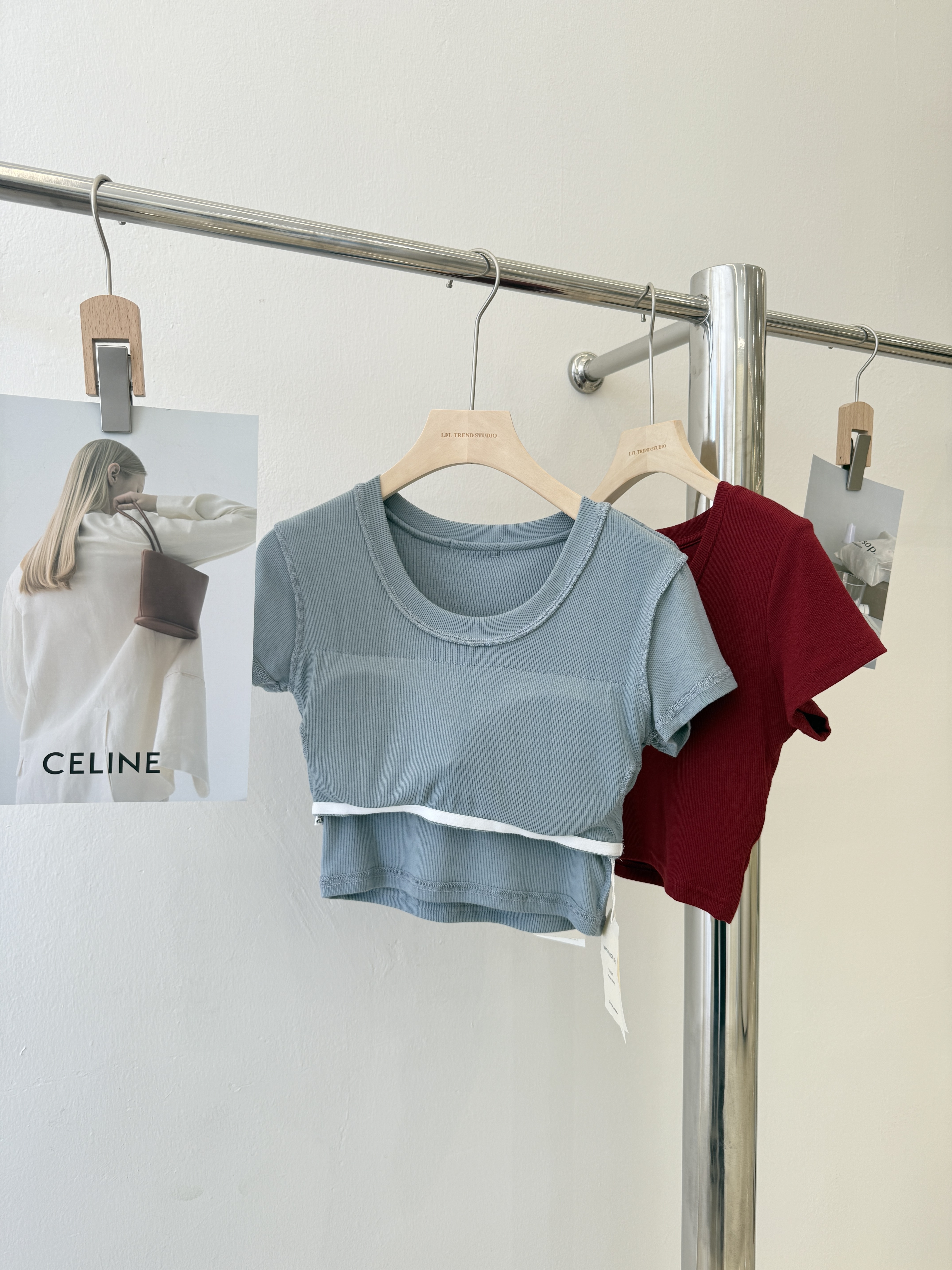 6818 爆款百搭胸垫上衣