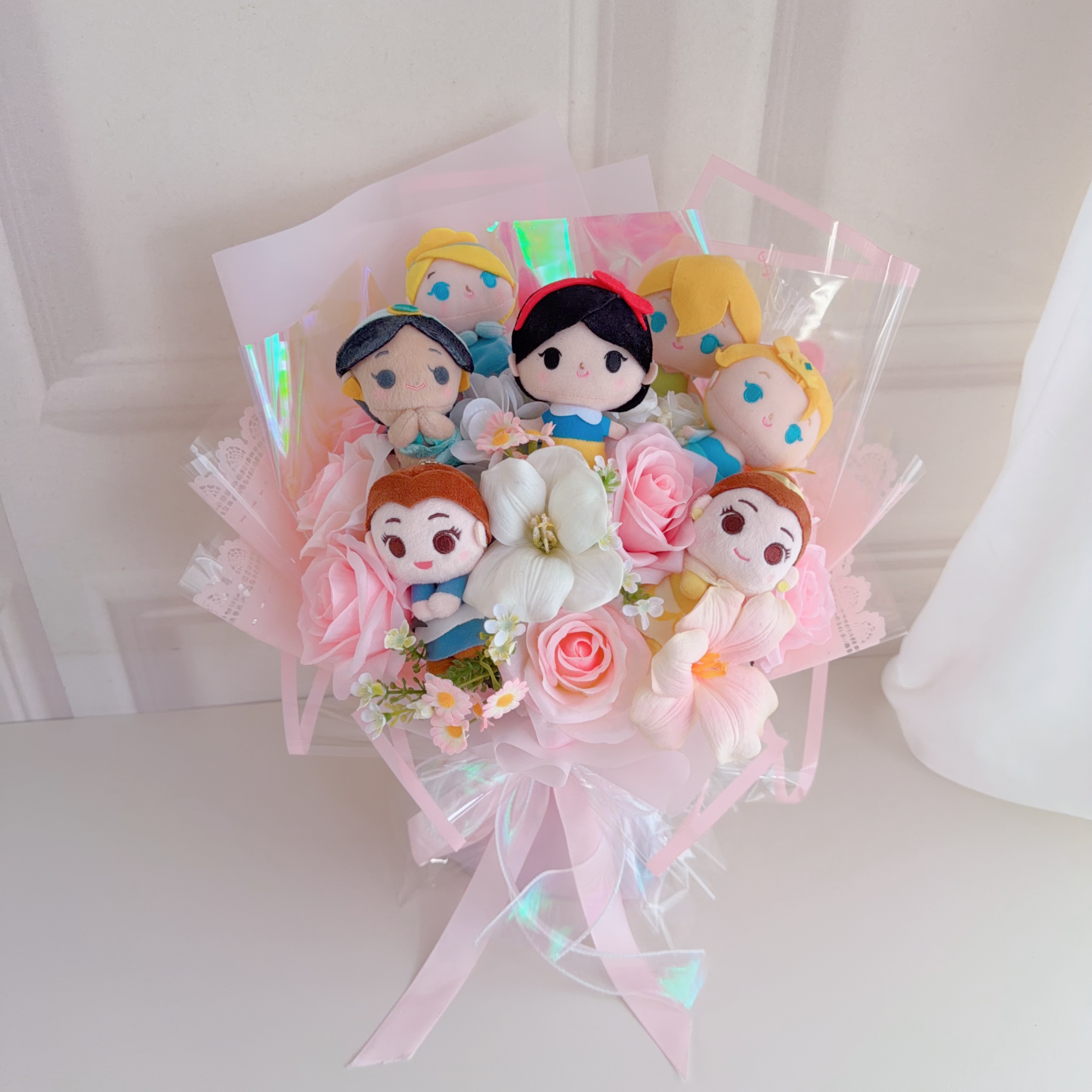 (現貨)迪士尼公主公仔花