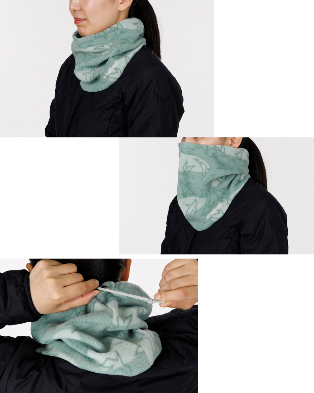 日本代購【 2026新色 日本直送 montbell CLIMAPLUS 100 輕薄 保暖 彈性頸套 | 圍巾 | 頸巾 | adjustable print neck warmer | 男女合用 】
