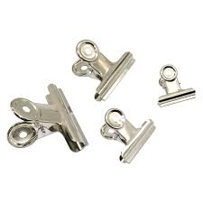 Spring Clip / Silver Flat Metal Binder Clip – Klip Pengikat Logam (12 Pcs/Pack, 6 Sizes: 22mm–75mm)
