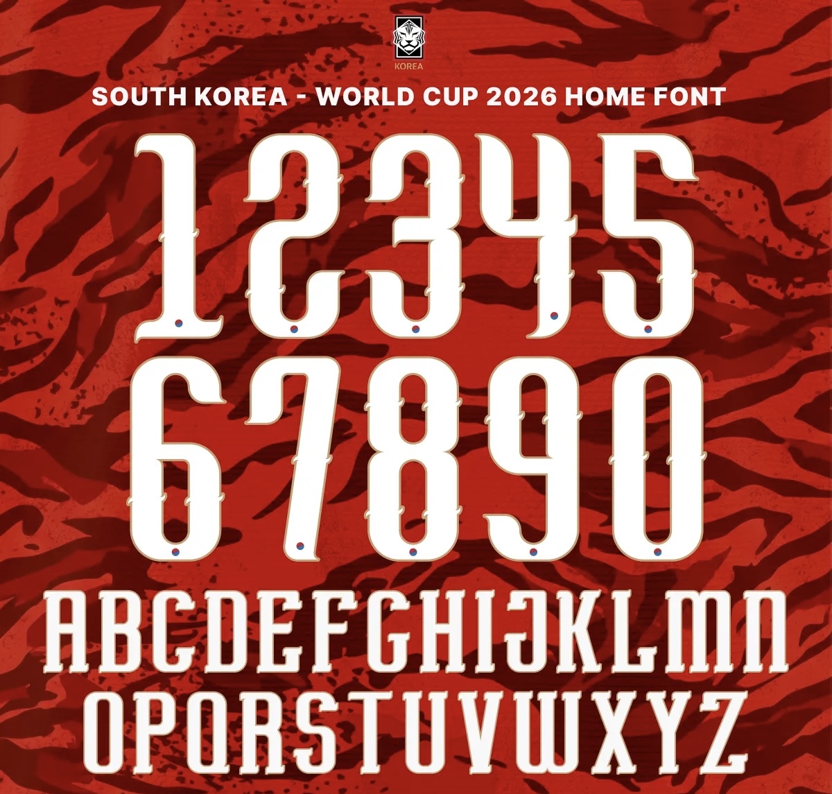 2026世界盃 南韓 主場 印字
