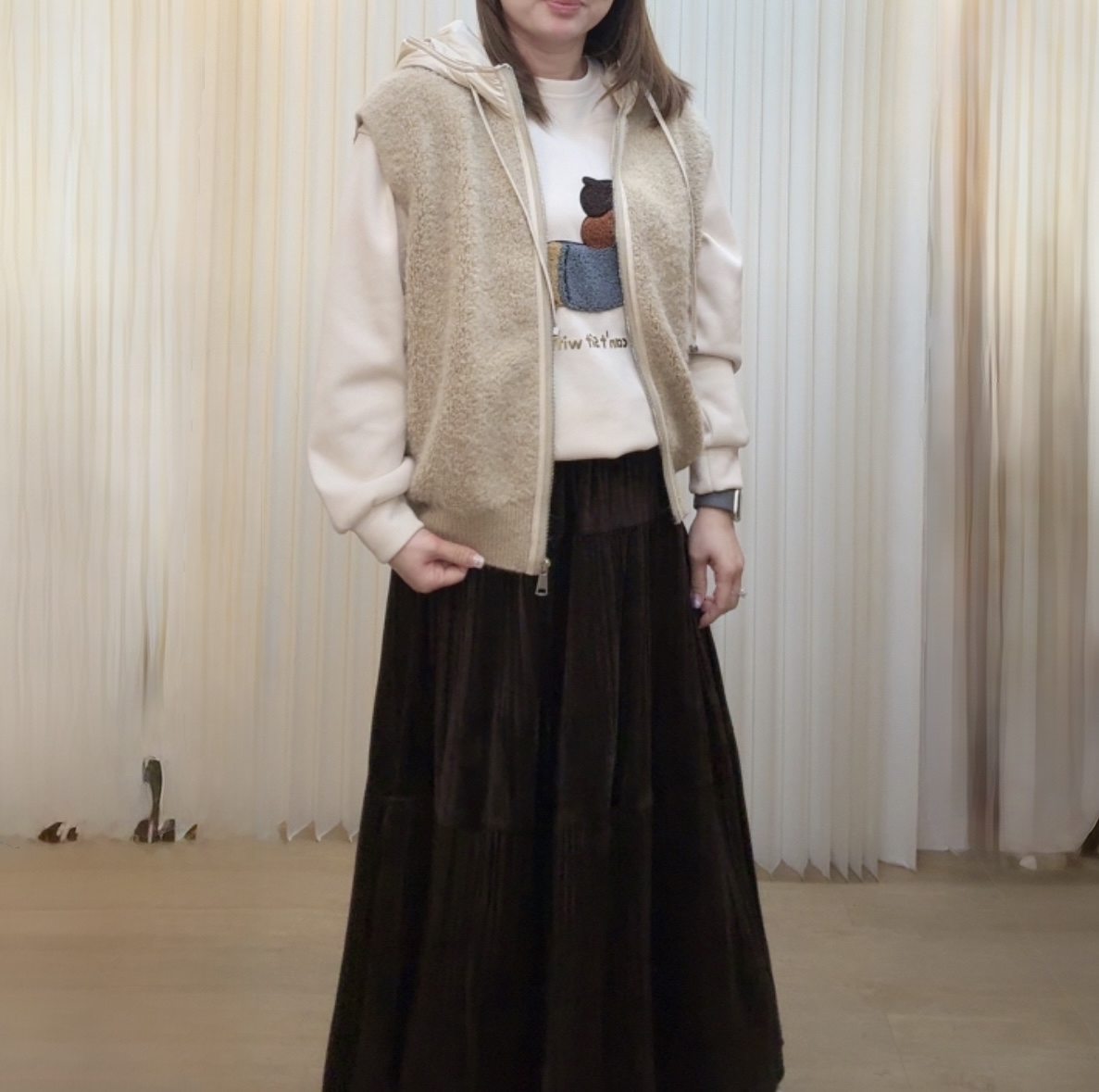 韓國連帽背心外套 M210 01Blu13320