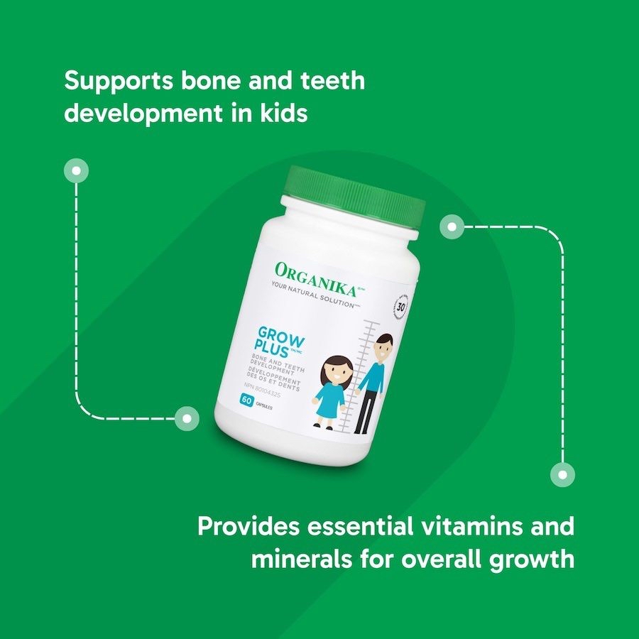 加拿大直送 Organika Grow Plus助長發育膠囊 60 粒