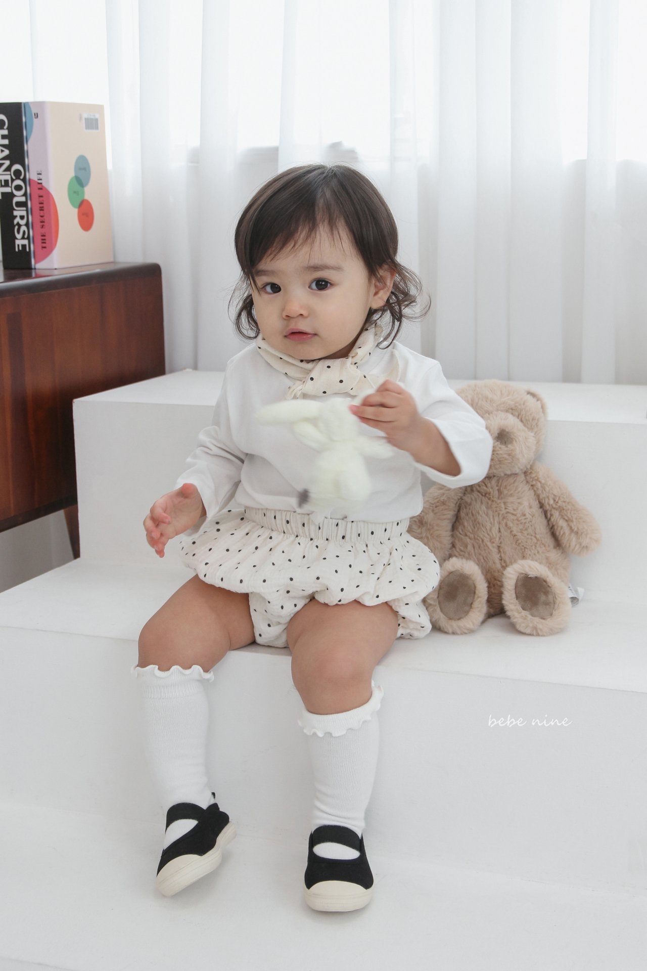 🌸預訂 韓國直送🌸🇰🇷Bebenine三色愛心碎花波點棉紗燈籠褲