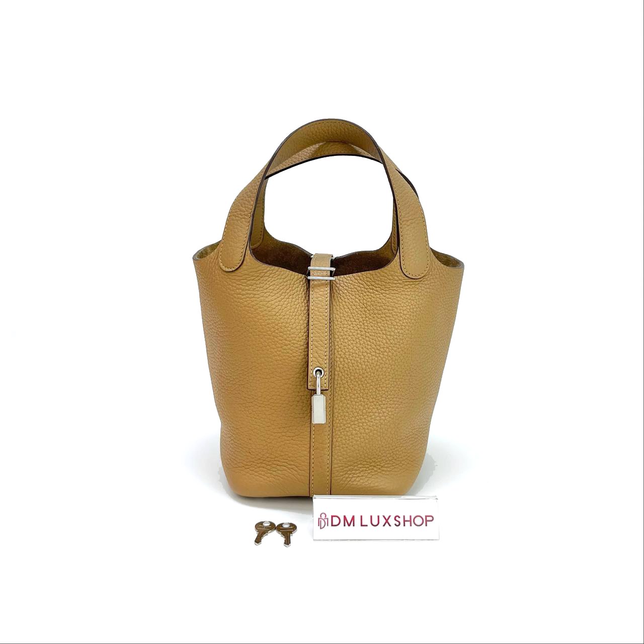 Hermes Picotin 18 Light Brown PHW (Stamp U)