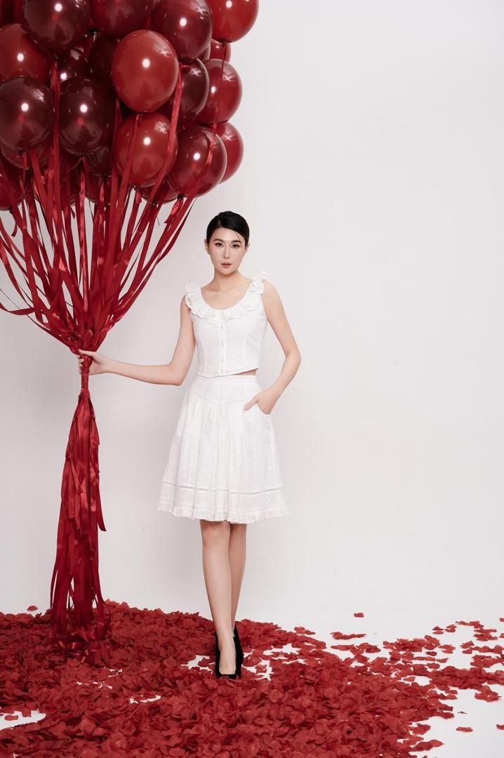 桐花无袖上衣 2666