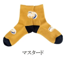 【日本製】卷卷肥貓拼圖抗菌防臭襪