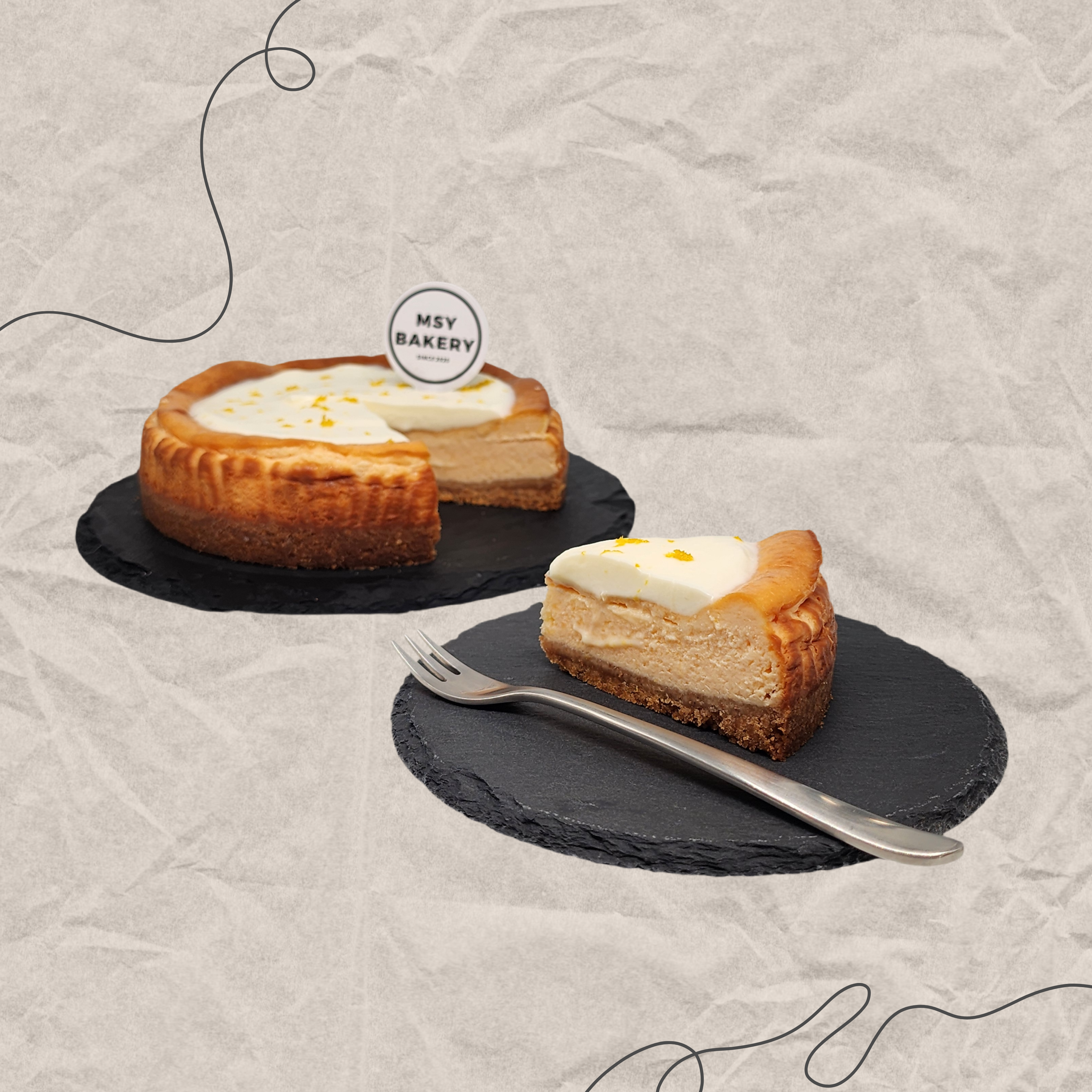 New York Cheese cake 5寸 (美式芝士餅)