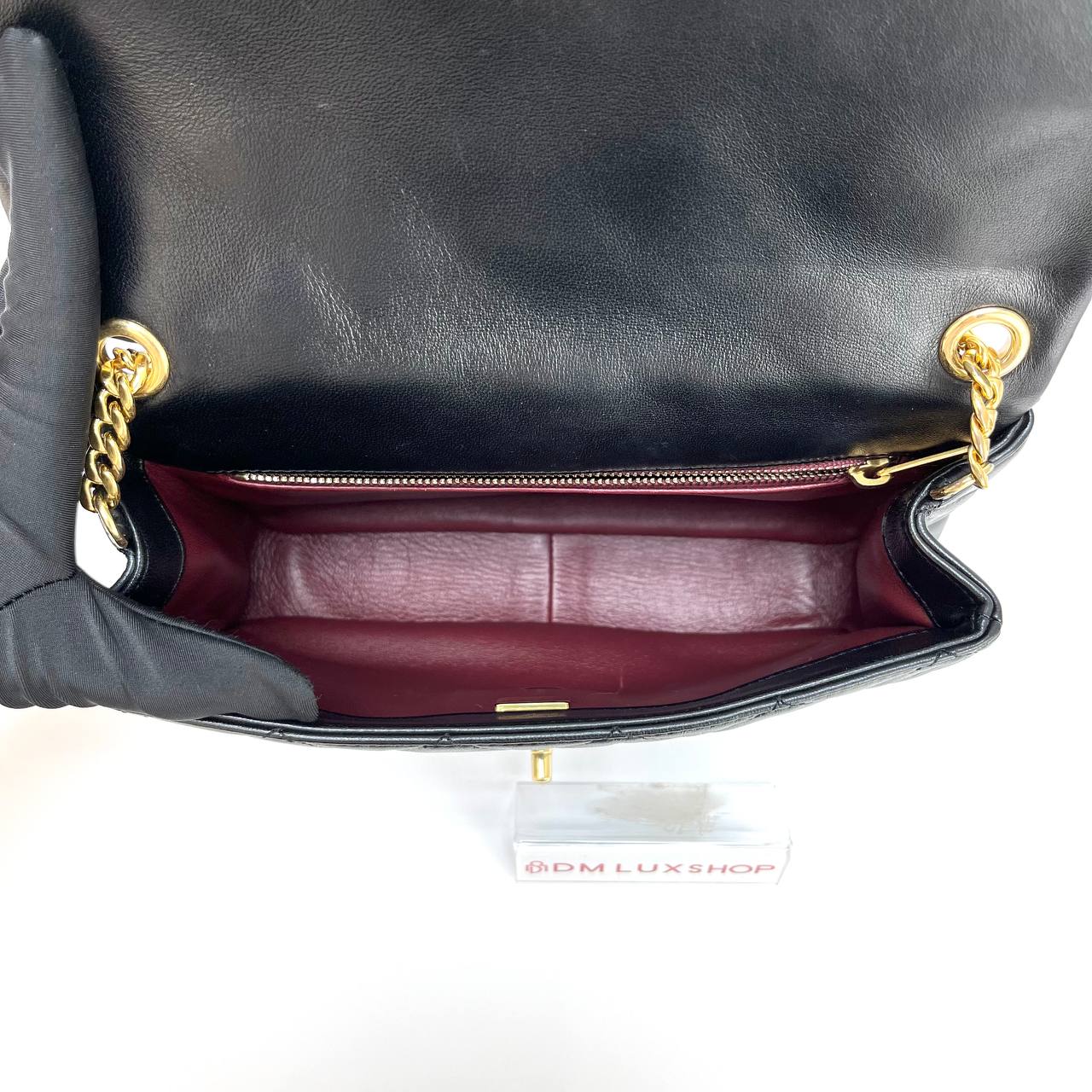 Chanel 22B Black Lambskin Flap Bag GHW (Microchip)