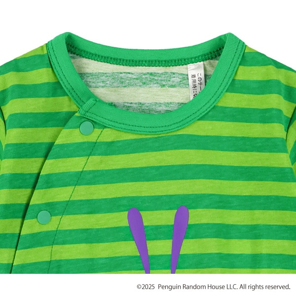 🇯🇵預訂 日本直送🇯🇵好餓的毛毛蟲印花條紋純棉短袖連身服